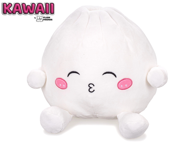 Plush Friends Kawaii plyšový knedlíček Bao se špulící pusou 25 cm - 1 kus