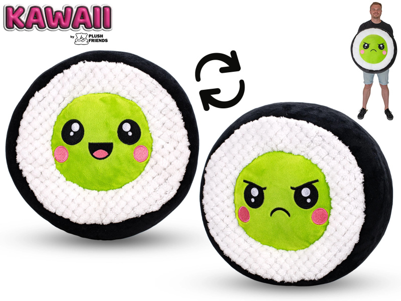 Plyšové sushi avokádo 60 cm Plush Friends Kawaii - 1 kus