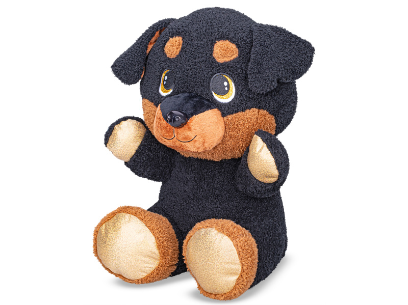 Plyšový rotvajler 24 cm sedící