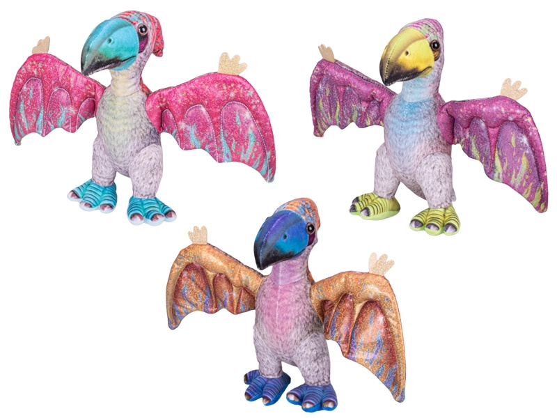 Plyšový pterosaurus 23 cm – stojící figurka pro děti od 0 měsíců