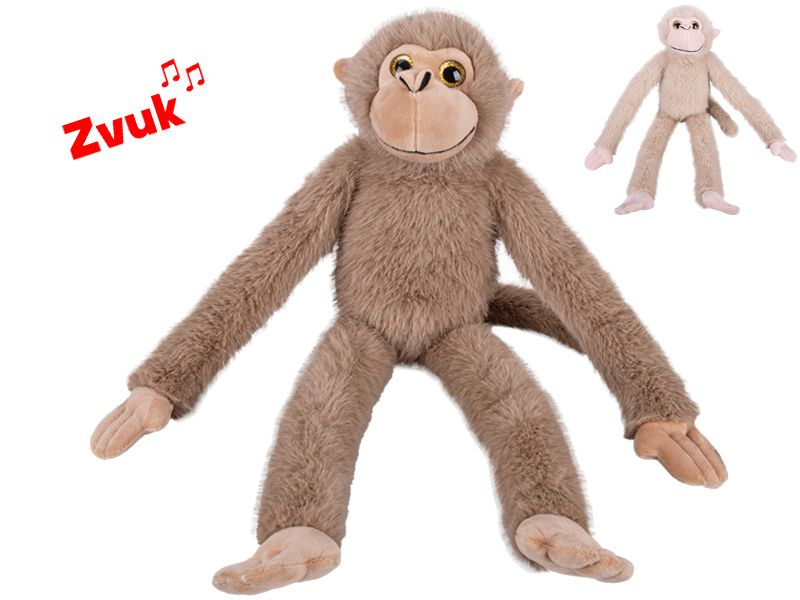 Plyšová opice se zvukem 55 cm