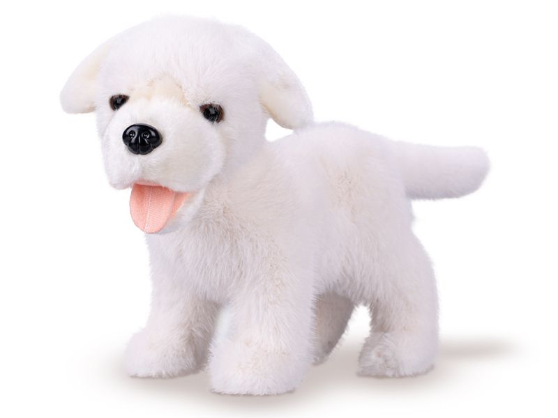 Labrador plyšový 23 cm bílý
