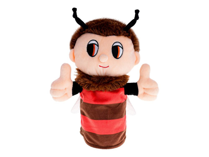 Mikro Trading Včelí medvídek - maňásek plyšový 24cm 0m+