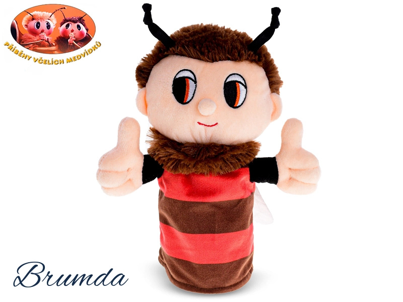 Mikro Trading Včelí medvídek - maňásek plyšový 24cm 0m+