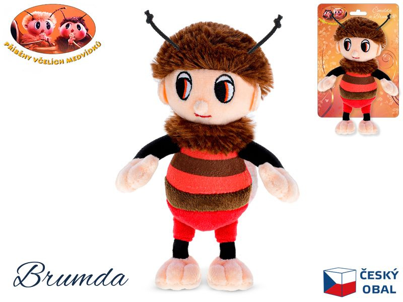Příběhy včelích medvídků Brumda plyšový 15cm na kartě