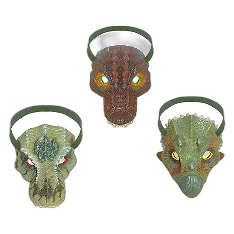 Maska dinosaurus 19 cm (3 druhy) - 1 kus