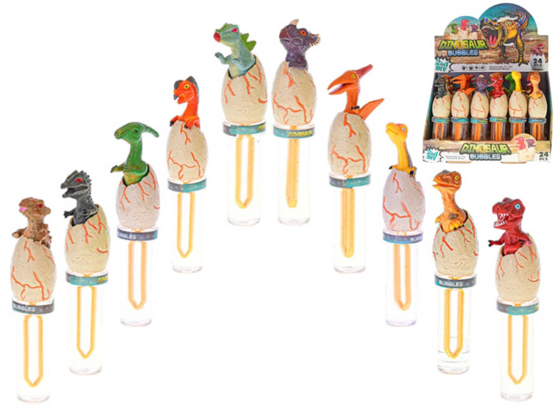 Bublifuková hůlka dinosaurus ve vajíčku 16,5 cm - 1 kus