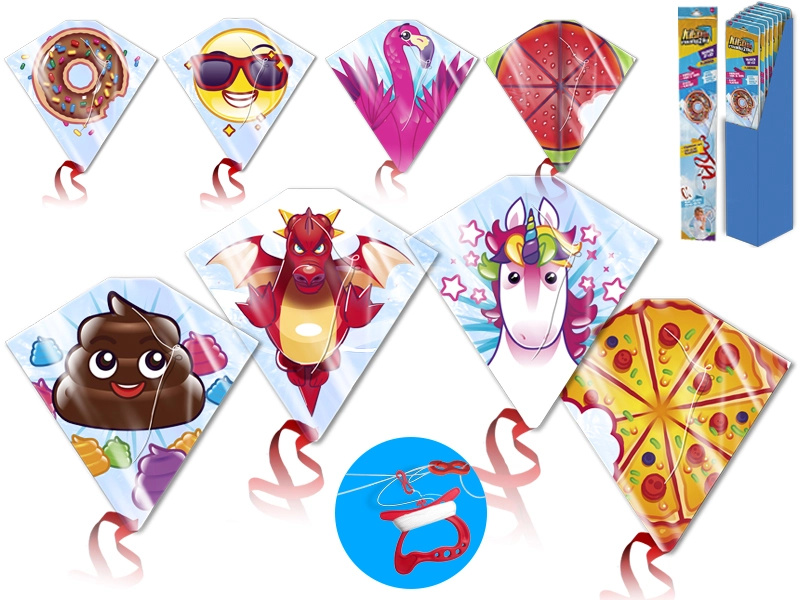 Létající drak pro děti 59 × 55 cm s různými motivy