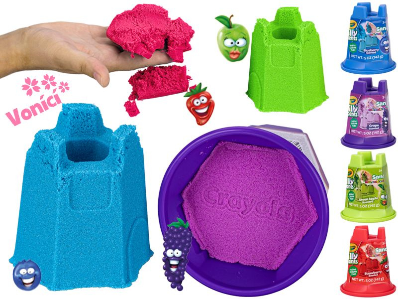 Crayola písek kinetický 142 g vonící, mix druhů