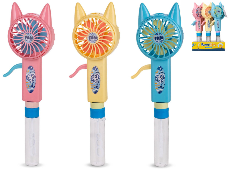 Bublifuk s větráčkem – kočička, 29 cm