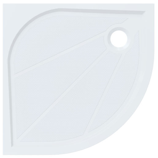 Sprchová vanička čtvrtkruhová SAT Limnew 80x80 cm litý mramor LIMNEW80S