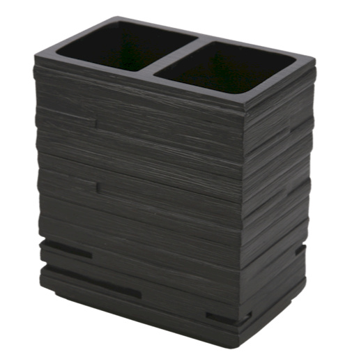 Držák kartáčků Optima Salea včetně skleničky hnědá SAL11