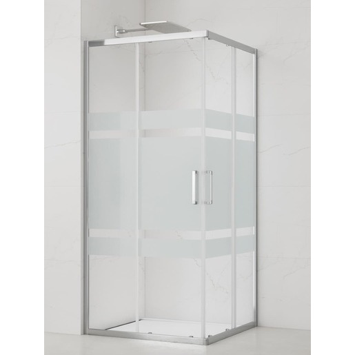 Sprchový kout čtverec 80x80 cm SAT TEX SIKOTEXQ80CRS