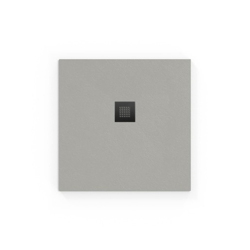 Sprchová vanička čtvercová SAT Alek 90x90 cm litý mramor šedá SATALEK90QS