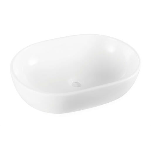 Umyvadlo na desku Glacera Vallone 59x41 cm bez přepadu VA594114