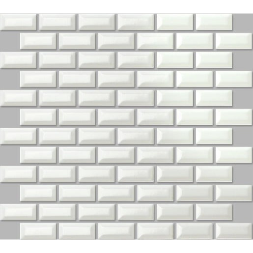 Keramická mozaika Premium Mosaic bílá 30x30 cm lesk MOS2348WH