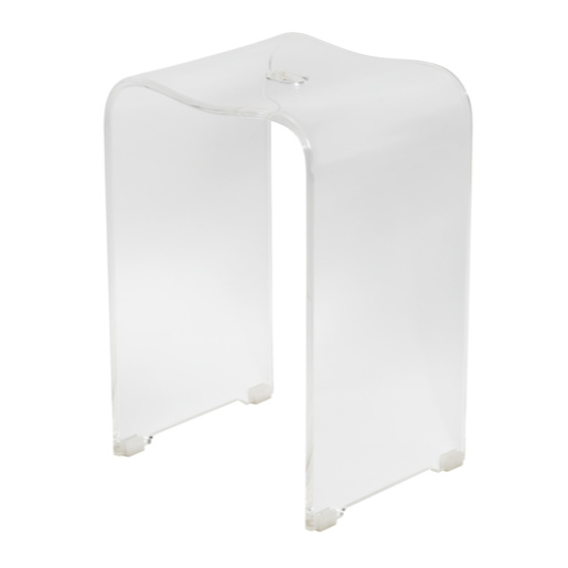 Stolička sprchová SAT volně stojící plast transparentní SATSTOLPLASTT