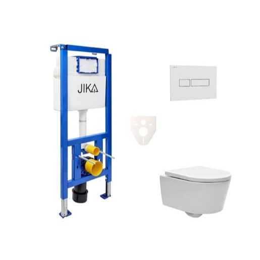 Cenově zvýhodněný závěsný WC set Jika do lehkých stěn / předstěnová montáž+ WC SAT Brevis SIKOJSW1
