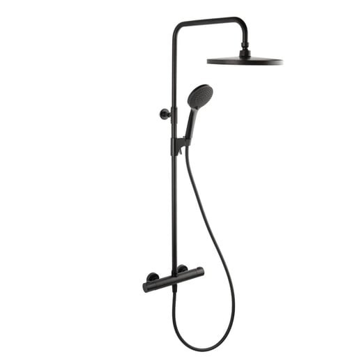 Sprchový systém SAT s termostatickou baterií černá SATSSTKBC