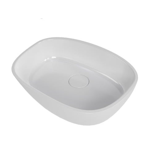 Umyvadlo na desku SAT Aula 50x36 cm bez otvoru pro baterii, bez přepadu SATAU5036