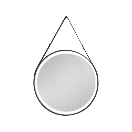 Zrcadlo se senzorem SAT 60x60 cm černá SATZREMLED60CE