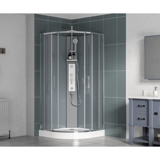 Sprchový box čtvrtkruh 90x90 cm SAT Project SATPROBOXS90CRT