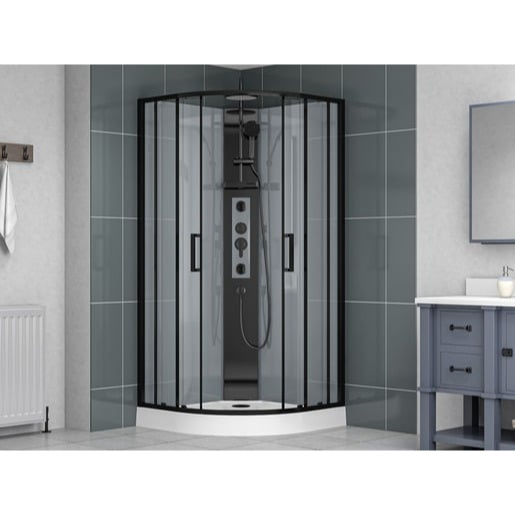 Sprchový box čtvrtkruh 90x90 cm SAT Project SATPROBOXS90CT