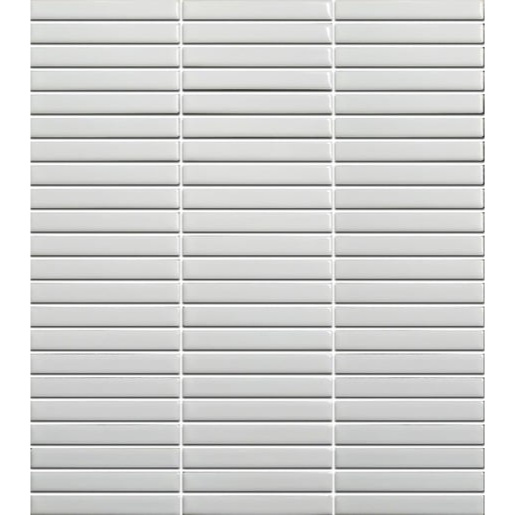 Keramická mozaika Premium Mosaic Kit Kat white 28x31 cm mat MOSKK3WHM