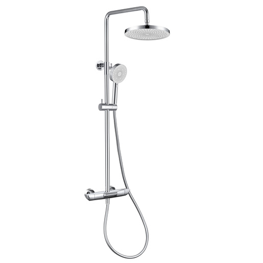 Sprchový systém SAT na stěnu s vanovým termostatem chrom SATSSTVK