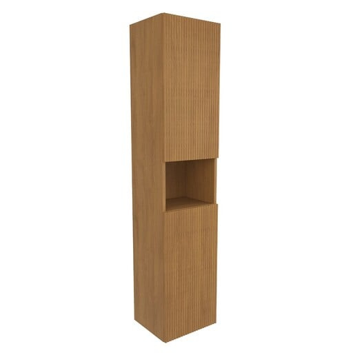 Koupelnová skříňka vysoká SAT Evolution 36x165x32 cm dub medový mat SATEVOV36DM