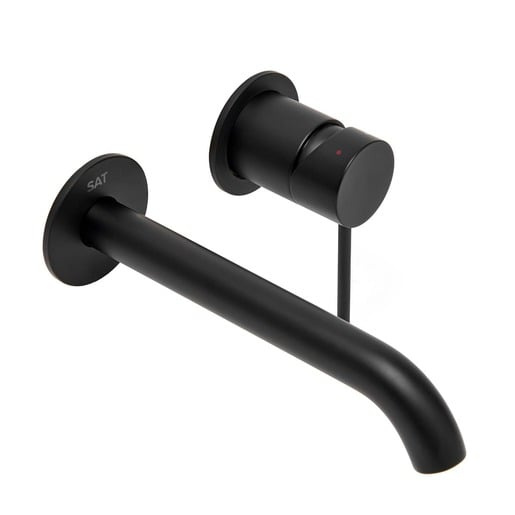 Umyvadlová baterie SAT Aurum včetně podomítkového tělesa černá matná SATBAUR101C