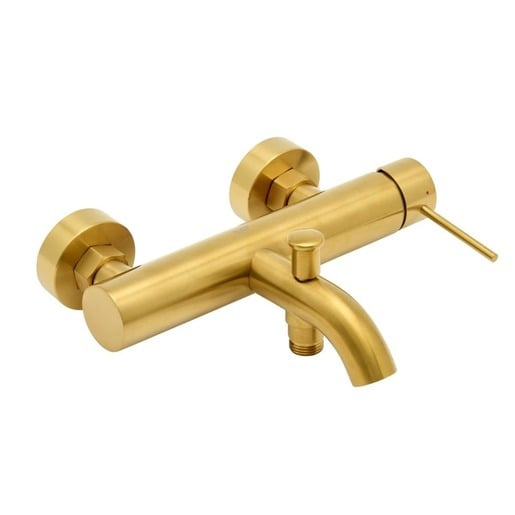 Vanová baterie SAT Aurum bez sprchového setu 150 mm broušená zlatá SATBAUR222BG