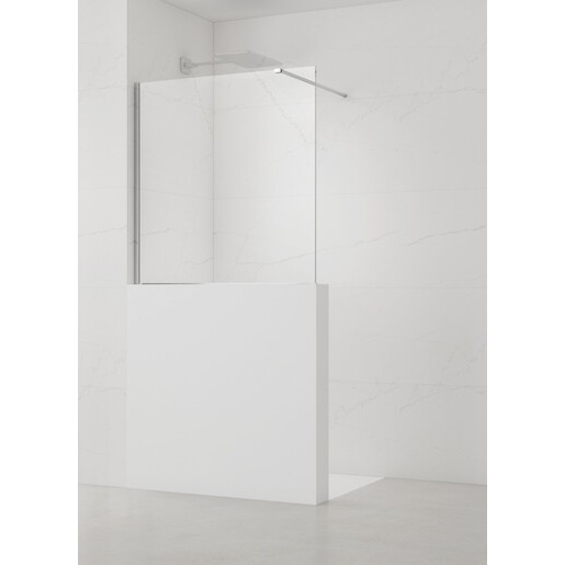 Sprchová zástěna SAT Walk-in 90x100 cm na sníženou příčku SATWIS90