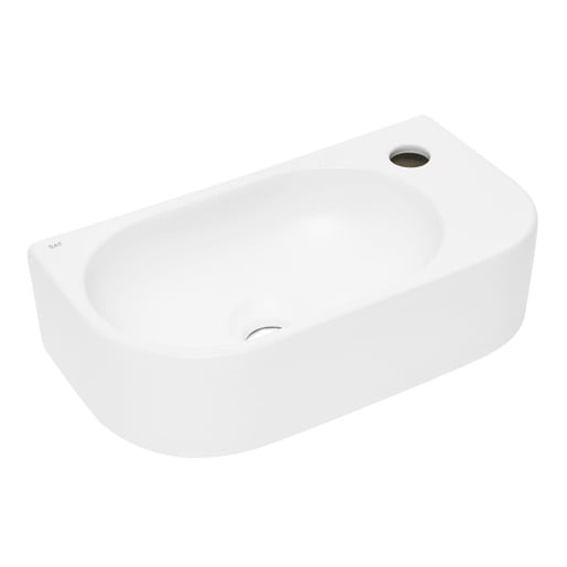 Umývátko SAT Infinitio 40x21,5 cm bílá matná mat bez přepadu SATINF4021WM
