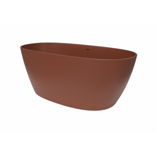 Volně stojící vana SAT Aula 160x78,7 cm litý mramor levá i pravá cooper brown SATAULA1600CB