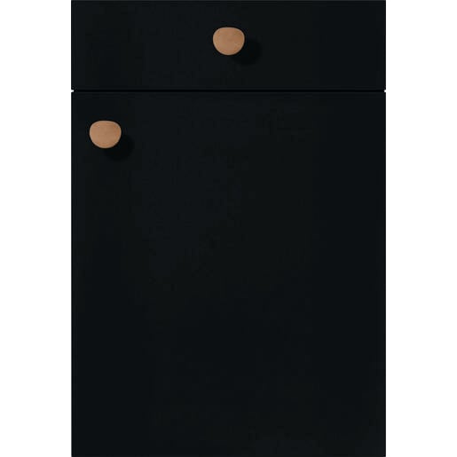 Vzorek kuchyňských dvířek Naturel Sena 496, černá, prémiová matná VZOREKSENA496