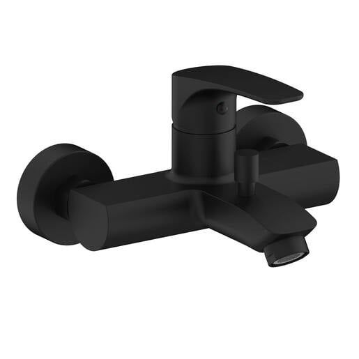 Vanová baterie SAT Project bez sprchového setu 150 mm černá matná SATBSPRO222C