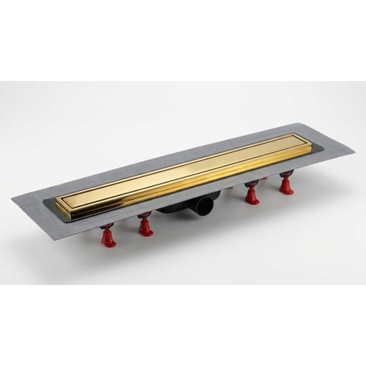 Sprchový žlab SAT Aurum 65 cm zlatá lesk plný SATZLAB70G
