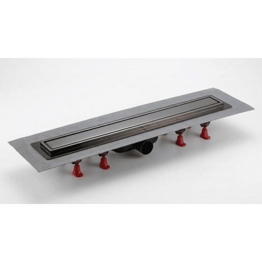 Sprchový žlab SAT Aurum 65 cm broušená gun metal mat plný SATZLAB70BGM