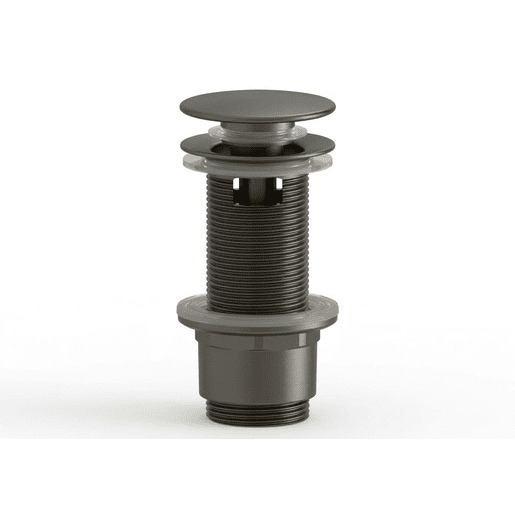 Výpusť k umyvadlu 5/4 SAT Aurum 7,2 cm, gun metal matná, plast SATAUCCXBGM