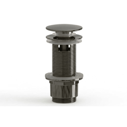 Výpusť k umyvadlu 5/4 SAT Aurum 7,2 cm, gun metal lesklá, plast SATAUCCXGM