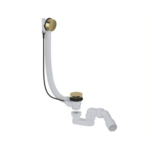 Vanový automat 52 mm DN40/DN50 SAT Aurum 40 cm, zlatý lesklý, plast SATAVA60G