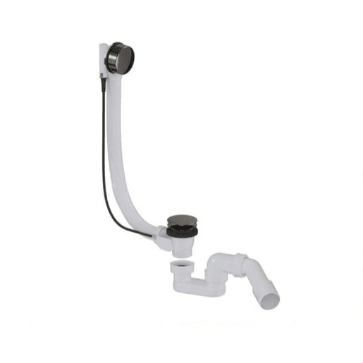 Vanový automat 52 mm DN40/DN50 SAT Aurum 60 cm, gun metal lesklý, plast SATAVA80GM