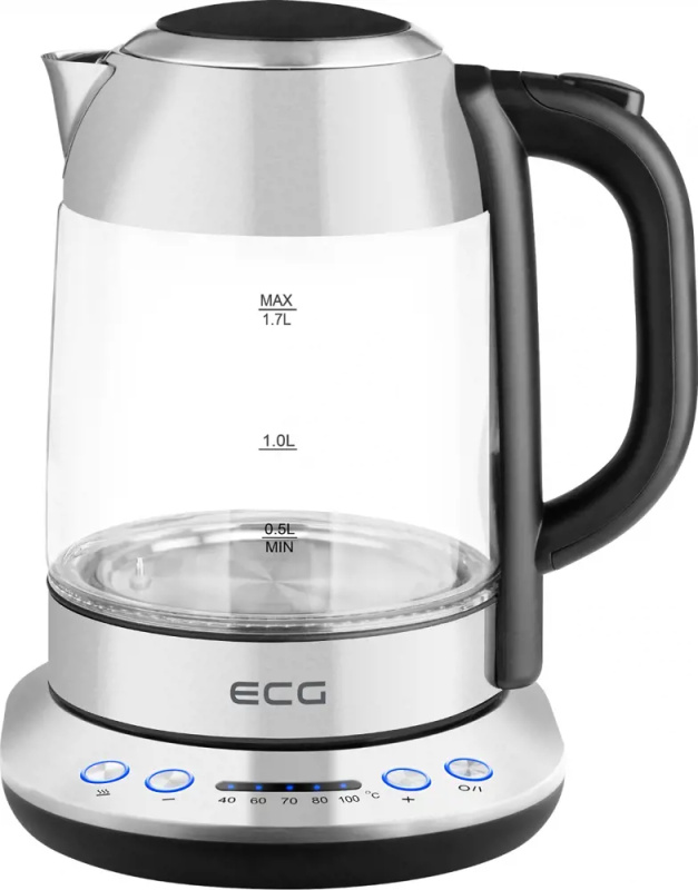 Rychlovarná konvice ECG RK 1781 - nerez, 1,7 l
