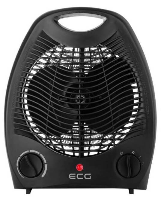 Teplovzdušný ventilátor ECG TV 3030 Heat R Black / 3 stupně výkonu / 2000 W / 35 dB / černá Varianta: ivi1