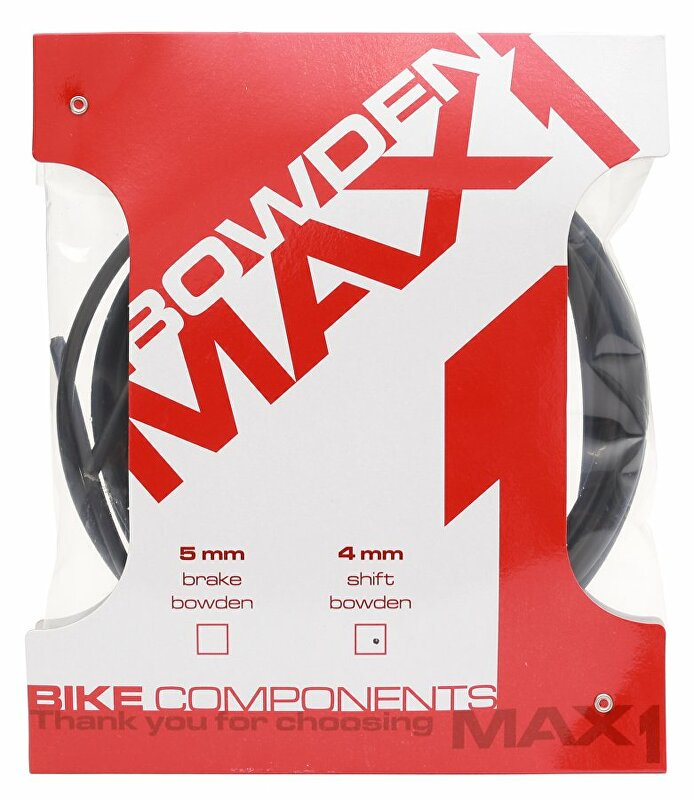 bowden MAX1 4 mm černý balení 3 m Barva: Černá