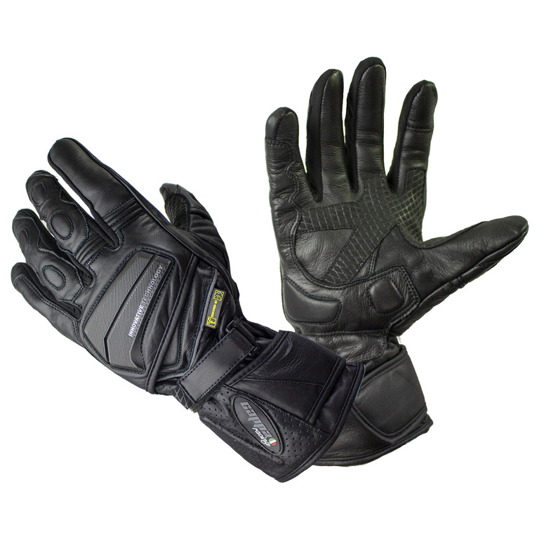 Cappa Racing Pánské dlouhé kožené moto rukavice Detroit, XL