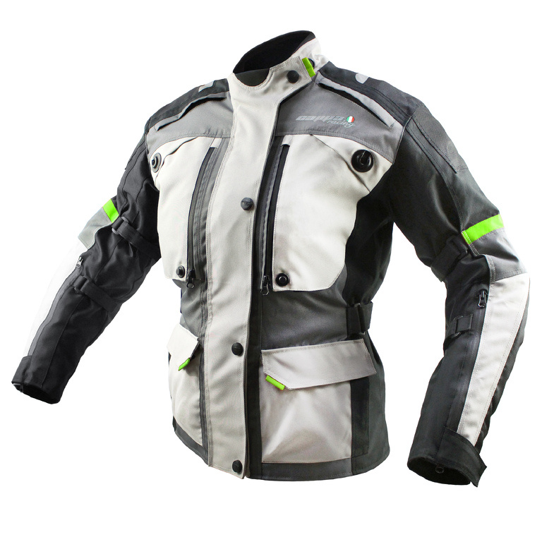 Cappa Racing Bunda moto dámská FIORANO textilní šedá / bílá S Velikost: M