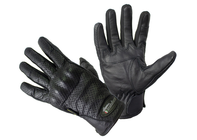 Cappa Racing Pánské krátké kožené moto rukavice Mass, XS