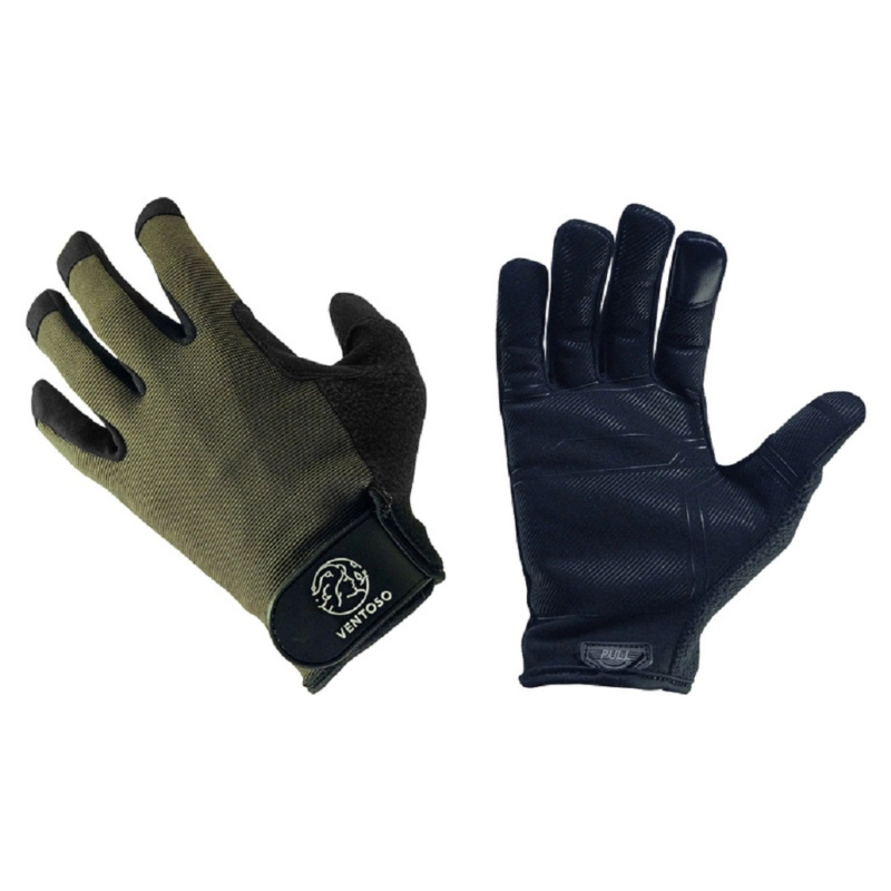 VENTOSO Rukavice moto FREERIDE, zelená, vel. XL